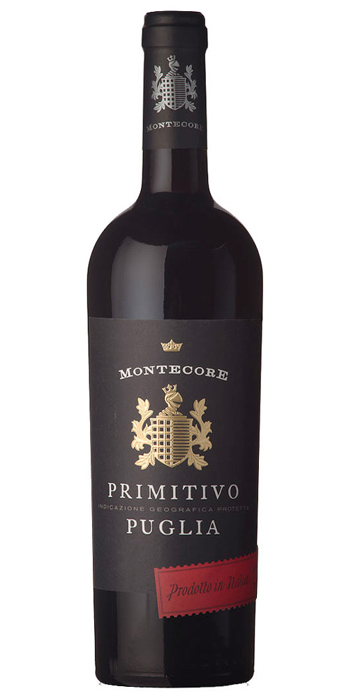 Víno červené MONTECORE Primitivo Puglia IGT